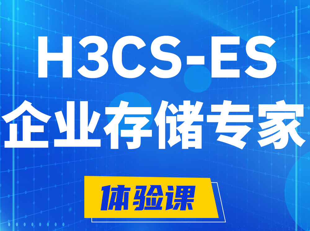 乐山H3CS-ES企业级存储专家认证培训课程